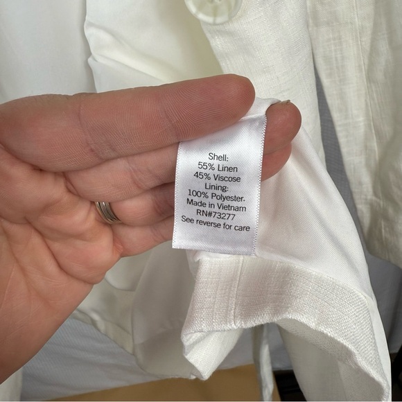 NEW✨Chic White Blazer by Nine West Size Medium - Picture 5 of 7